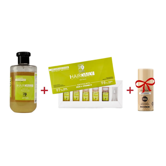 روتين علاج الصلع الوراثي وملء الفراغات - للسيدات