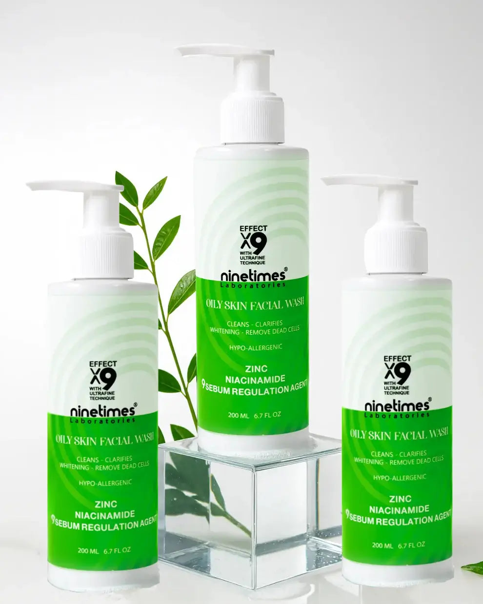 غسول النياسيناميد لعلاج الحبوب والمسام الواسعة (عرض 3 عبوات)