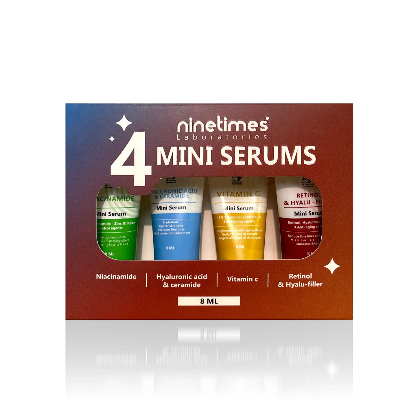 بوكس 4 أنواع ميني سيروم - 8 مل
