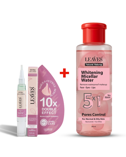 سيرم تغذية وتقوية الأظافر + ميسيلار ووتر للبشرة الدهنية